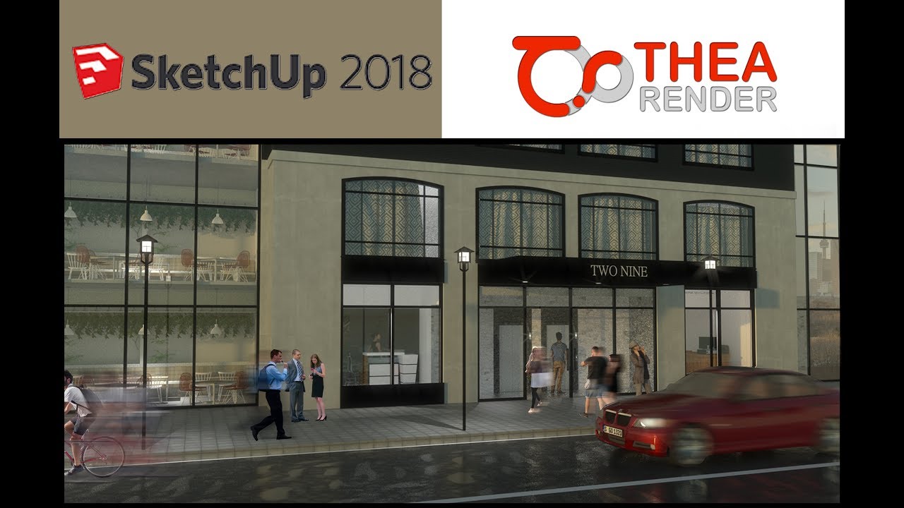 Thea Renderer Thea Render 2.0 Realistic Rendering (Speed Build) - YouTube