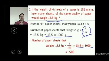Unitary Method - Direct Variation