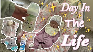 Day in the life with a full body silicone baby|reborns world