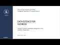 Data Science for Business.  Lecture 5.  Churn prediction. Classification