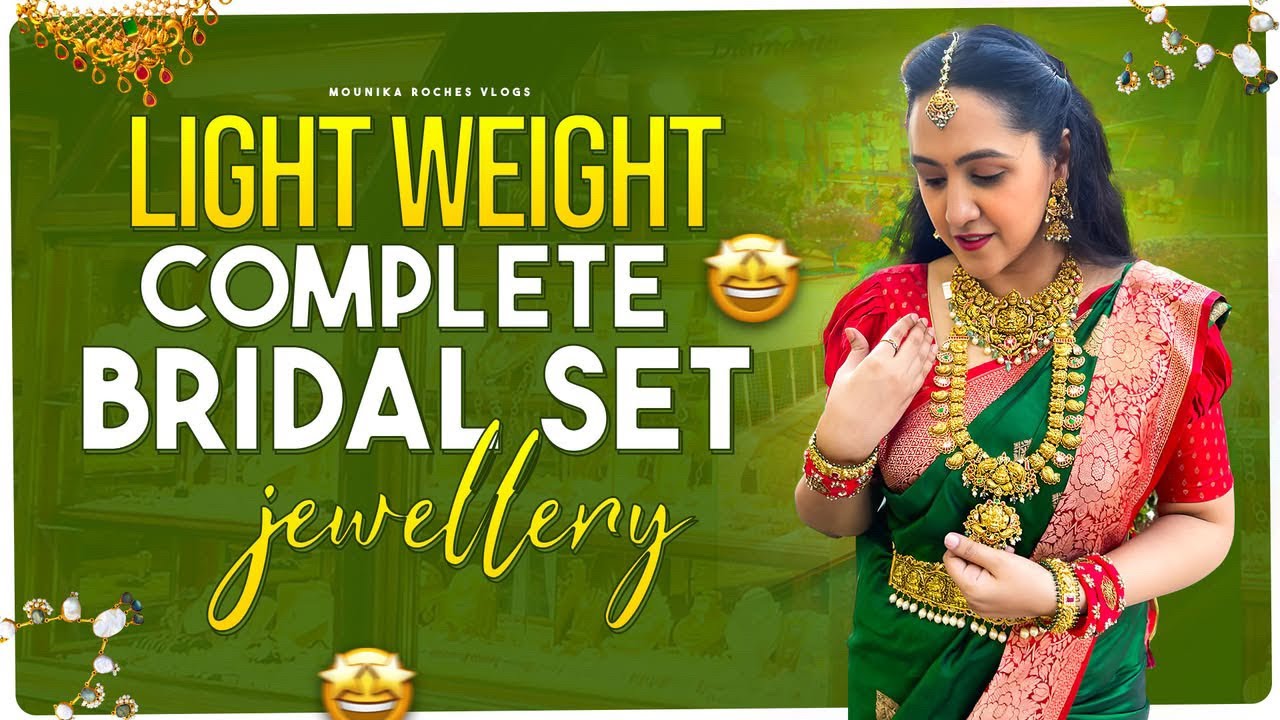Strictly for Brides | Light weight complete Bridal set | Gold Jewellery collection