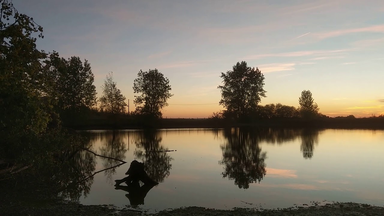 Coucher De Soleil Au Lac De Combaret 2 Octobre 2018