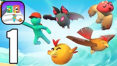 Monster Evolution: Run Battle - Gameplay Walkthrough Part 1 Defeating Monsters (Android,iOS)