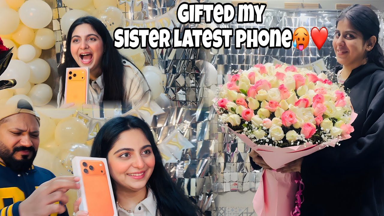 Sisters birthday 🎁 | did a specail decorations 😎👻| special gift opening 👌🤡| 