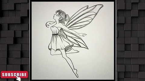 How to draw a fairy | beautiful fairy drawing| drawing tutorial| sketching 