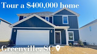 New Construction home tour in Greenville, SC - What does $400,000 get you?