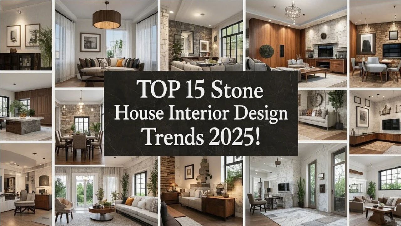 Top 15 Modern Stone House Interior Trends for 2025! - YouTube