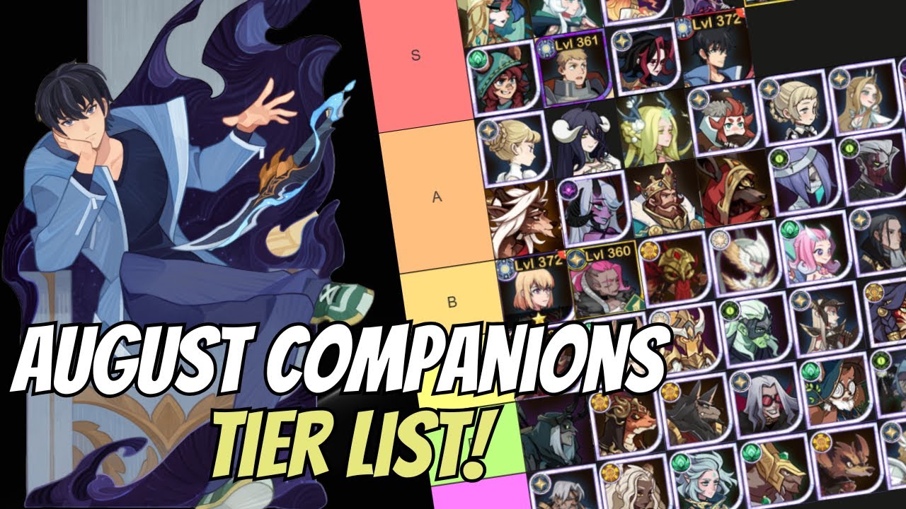 Список уровней спутников за август | AFK Arena Companions