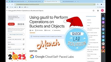 Using gsutil to Perform Operations on Buckets and Objects | #qwiklabs | #GSP130 [With Explanation🗣️]