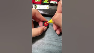Drawing UNO on the keyboard #shorts #diy #art #tiktok #trending