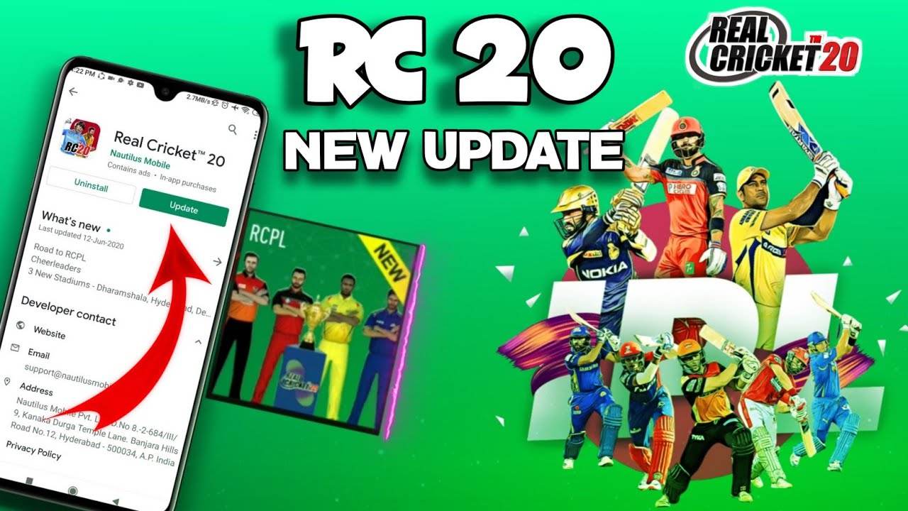 🔥 Real Cricket 20 New Update Review !! RCPL, Cheerleader, stadiums ...