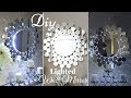 Diy Glam Wall Mirror Decor with inbuilt Lighting!