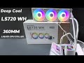 Deepcool ls720 wh 360mm high performance liquid cpu cooler unbox install test