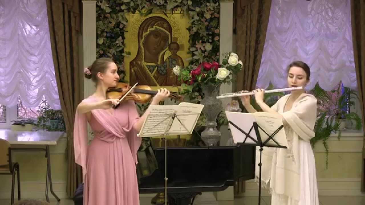 Joseph Bodin de Boismortier. Sonata I in G-dur for flute and violin, op.51