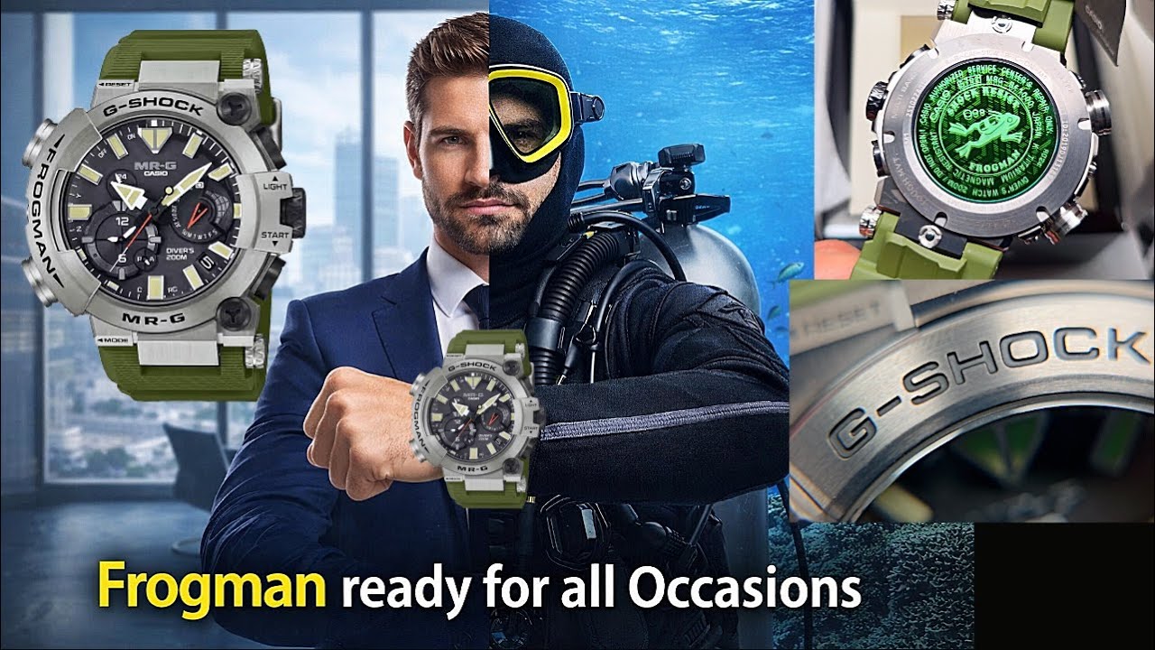 A G-Shock Frogman Capable of Scuba and Desk Diving: Top of the 
