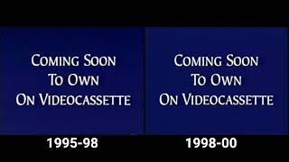 Coming Soon to Own on Videocassette Bumper (Flashbang) Comparison