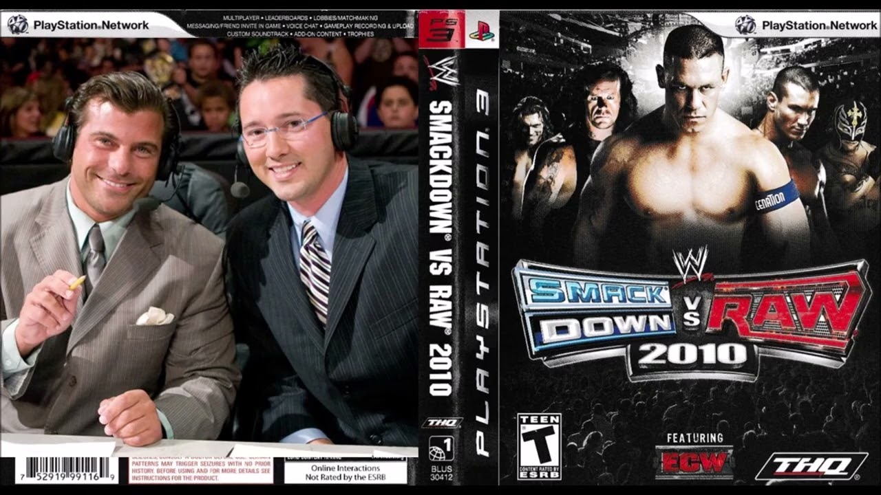 WWE Smackdown Vs. Raw 2010 - All Matt Striker & Todd Grisham Commentary Dialogue