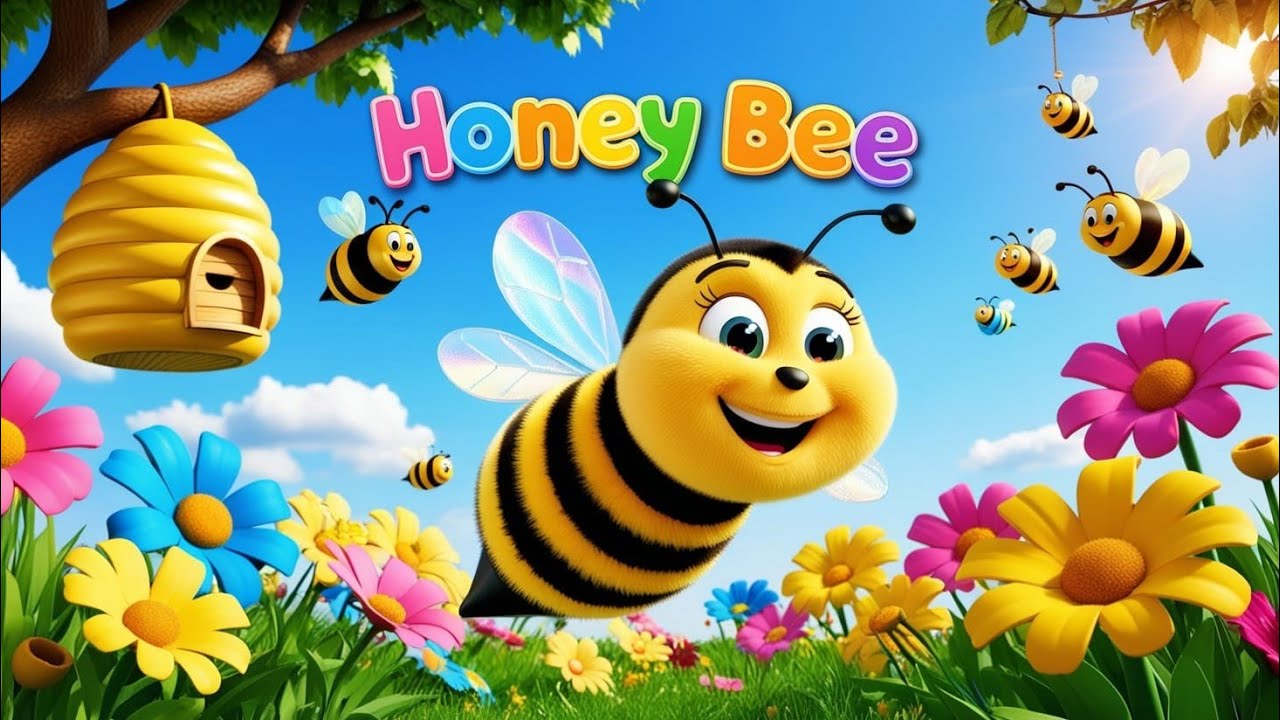 "Buzzing Fun! 🎶 The Ultimate Bee Song for Kids | Nursery Rhymes & Sing-Alongs! 🐝✨"