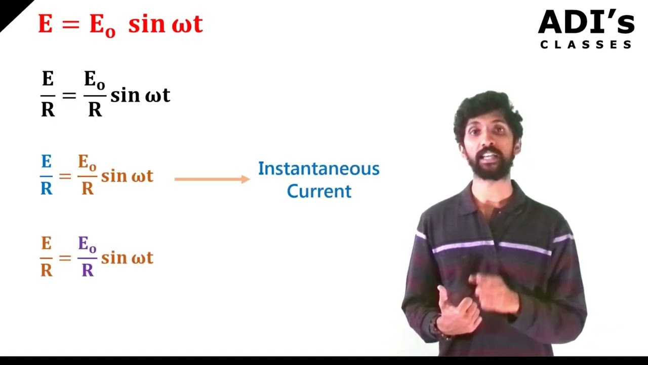 AC through Resistor | Alternating Current | Physics Class 12 | CBSE and PUC - ADIs Classes |