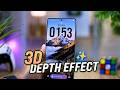 Transform Your Samsung Lock Screen Depth Effect 3D Live Clock 
