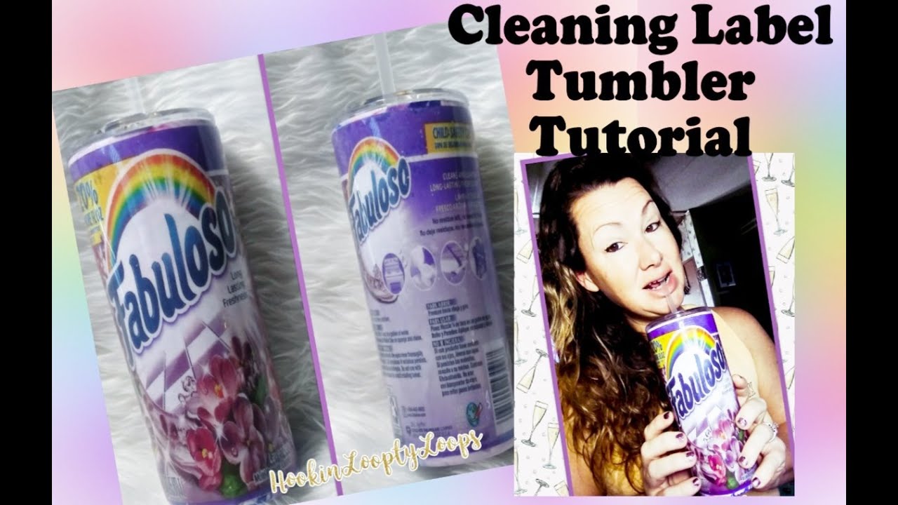 Cleaning Label Tumbler Tutorial YouTube