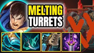Garen Split Push Build Deletes Towers in SECONDS | Zaahen Counter