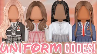 ROBLOX SCHOOL UNIFORM OUTFIT CODES! | BERRY AVENUE BLOXBURG BROOKHAVEN