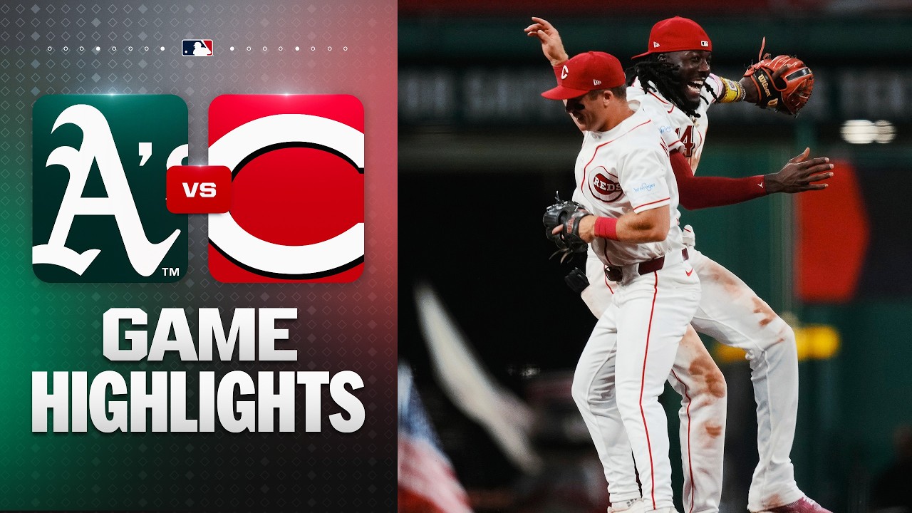 A's vs. Reds Game Highlights (8/5/26) | MLB Highlights