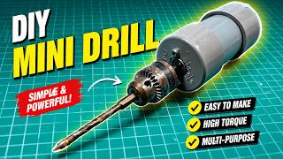 How to Make a Powerful Mini Drill with a 775 Motor
