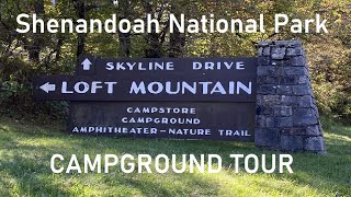 Loft Mountain Campground Tour Shenandoah National Park