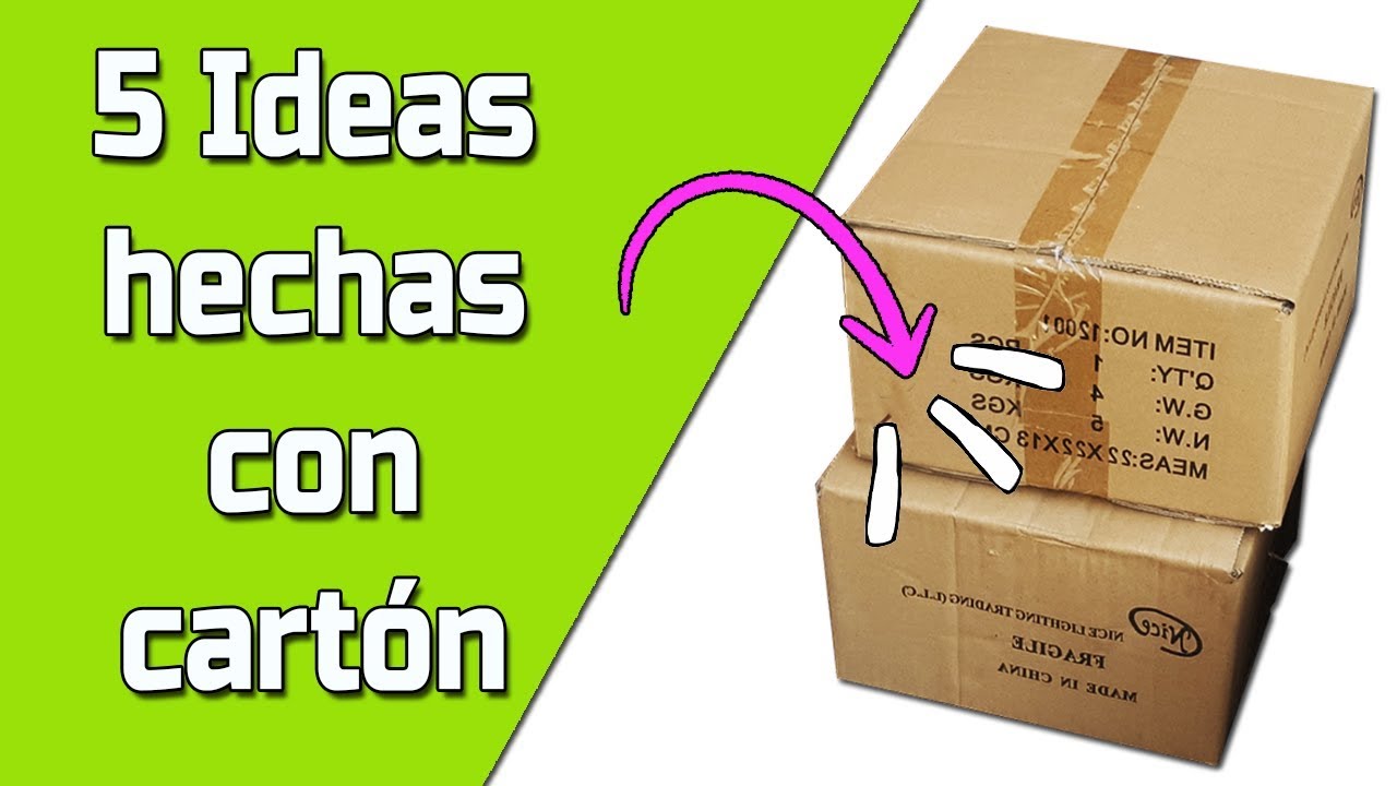 5 Ideas hechas con Cartón || Manualidades Recicladas || Ecobrisa