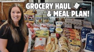 GROCERY HAUL FOR A FAMILY OF 7 + what's on our weekly meal plan!