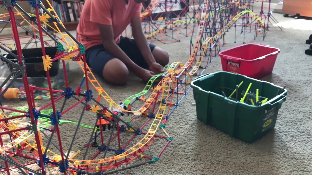 K'NEX Steel Vengeance recreation time lapse construction Day 8 YouTube