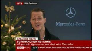 Michael Schumacher returns to Formula 1 with Mercedes - Exclusive BBC interview