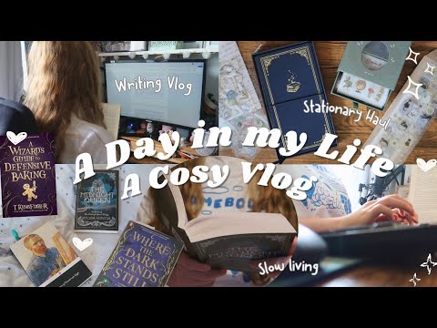 A Cosy Day in my Life as a Writer ️Stationery Haul, Writing, Books ...