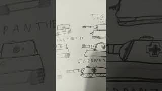 new tank drawings the tigris the panther d and the jagdpanzer