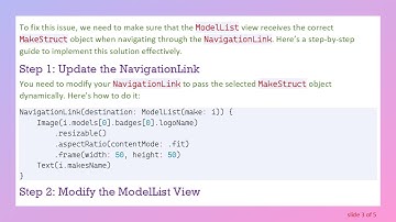 Fixing SwiftUI NavigationLink to Display Dynamic Data