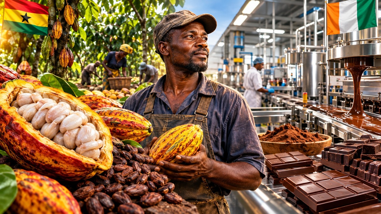 Still from Africa's Cocoa Is Worth Billions - But There's a Bigger Opportunity