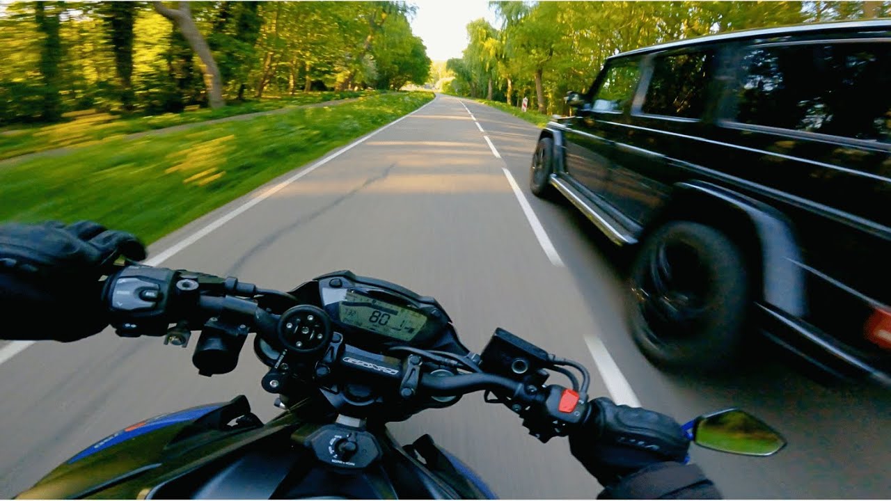 SUZUKI GSXS 750 ll Yoshimura Exhaust no DB killer ll Evening Ride POV