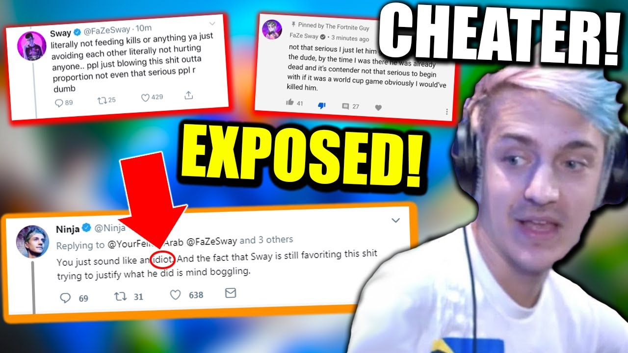 Ninja CALLS OUT FaZe Sway For CHEATING! 1 Year BAN On SWAY? - YouTube