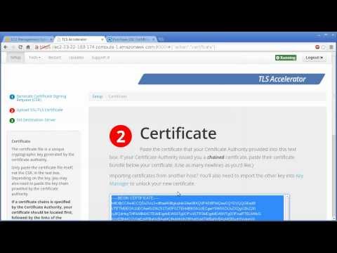TLS Accelerator Walkthrough - Purchasing an SSL certificate for EC2