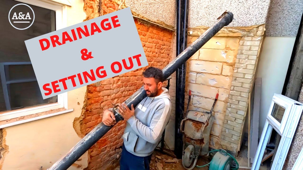 Bricklaying. How To Build An Extension. Part 2 - Drainage And Setting Out