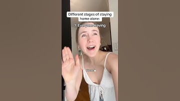 The different stages of staying home alone #pov #relatable #comedy #skit