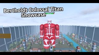 Bertholdt Colossal Titan Showcase - Roblox - AoT Paradis