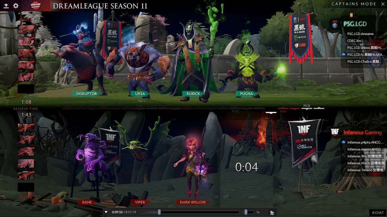 Bungcast: PSGLGD vs Infamous Gaming GAME 2 DreamLeague Season 11 Group B