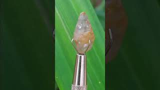 Most Beautiful Gold Sapphire Crystal Glass Body Ct 10.60 Price 3000 International Gem Jewellery Show