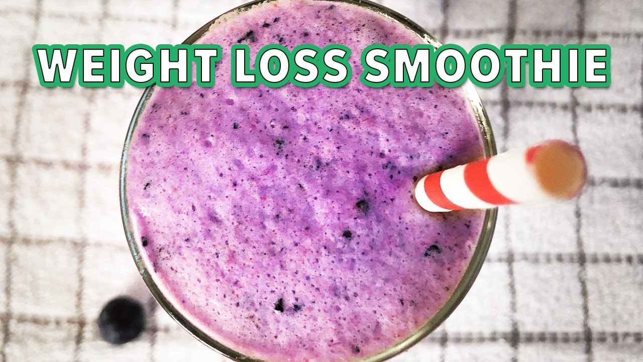 BLUEBERRY PROTEIN SMOOTHIE FOR WEIGHT LOSS (Low Calorie Smoothie Recipe ...