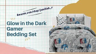 Glow in The Dark Gamer Bedding Set – The Ultimate Room Upgrade for Kids Who Game