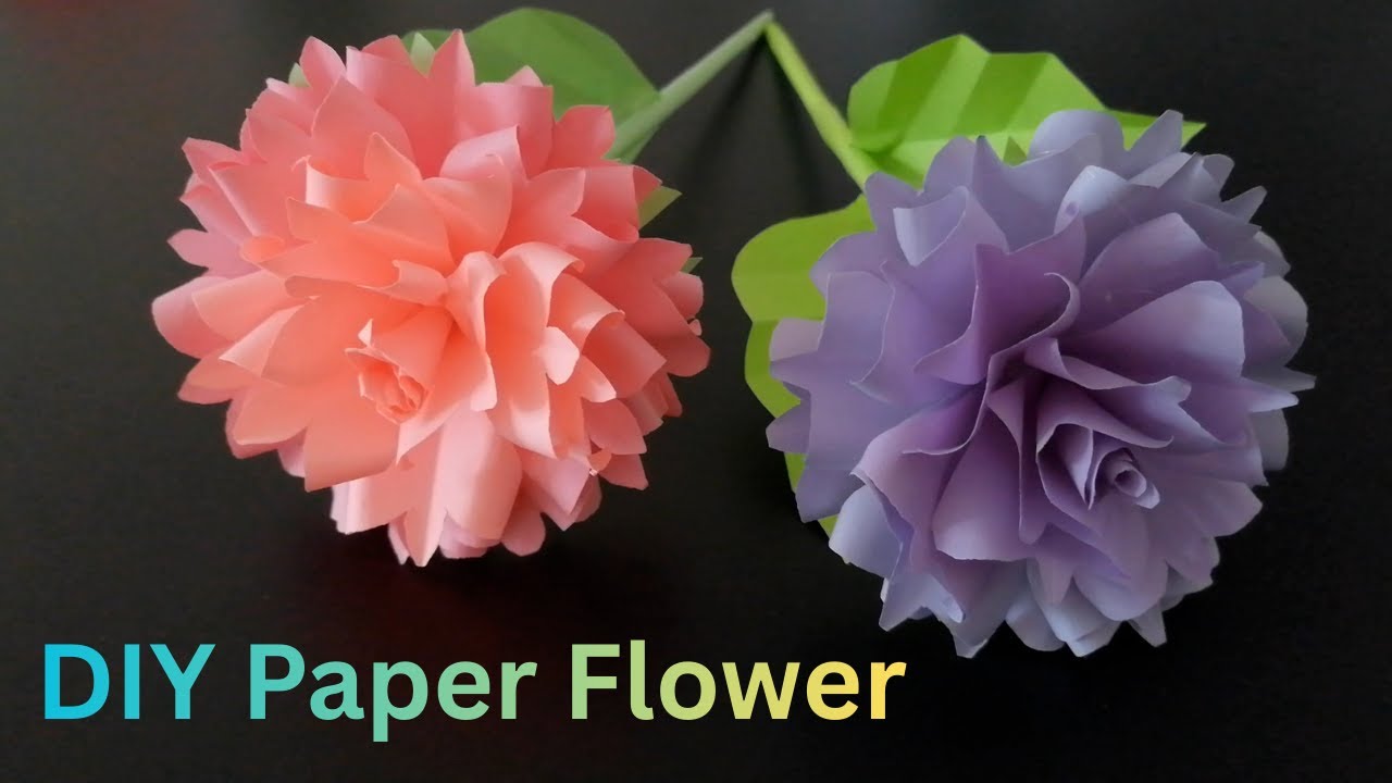 How to Make a Beautiful Origami Rose | Paper Flower Making