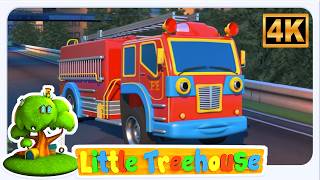 wheels firetruck vehicle song rhyme kids 2x speed firetruck